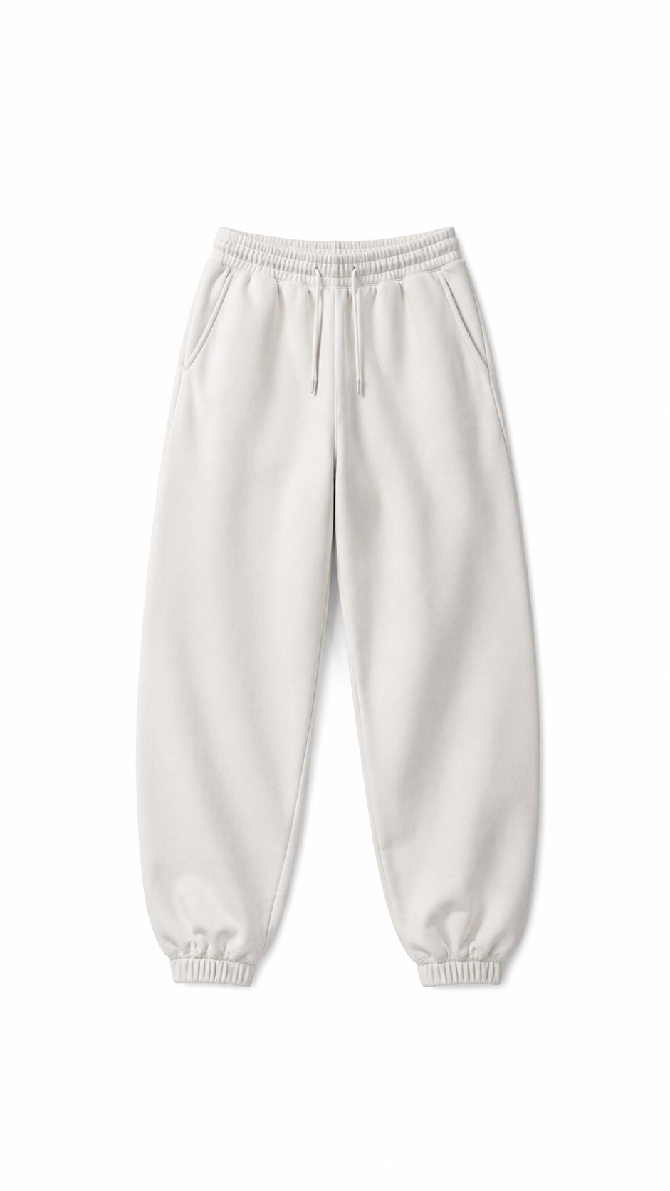 White Joggers Pants