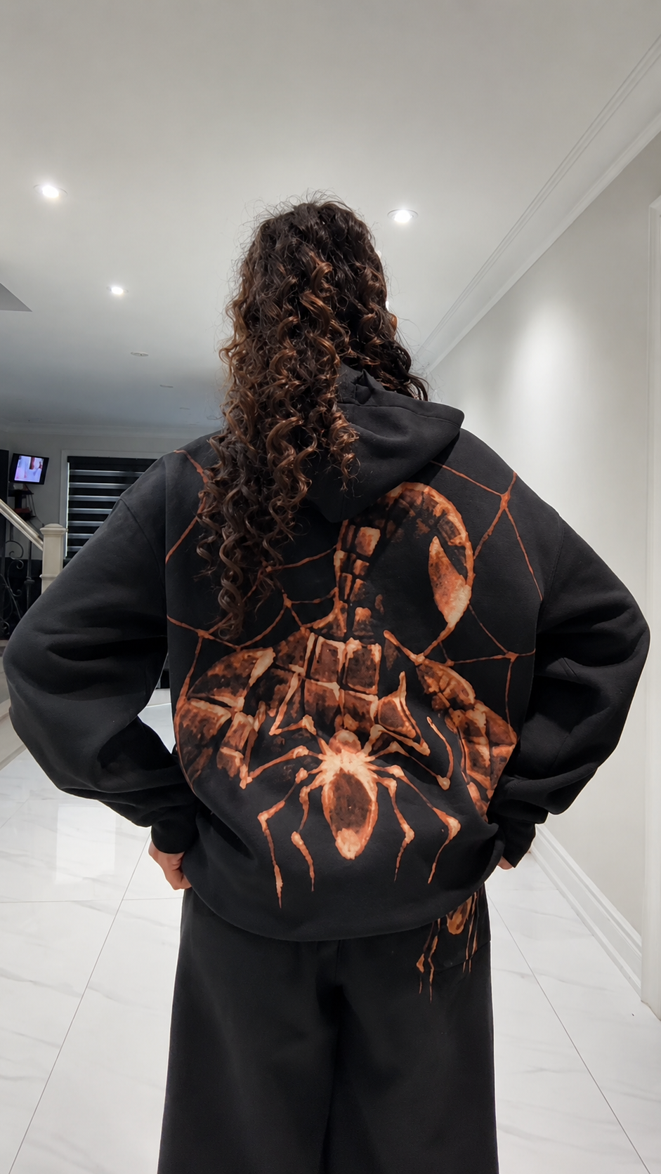 Bleached Spider Hoodie
