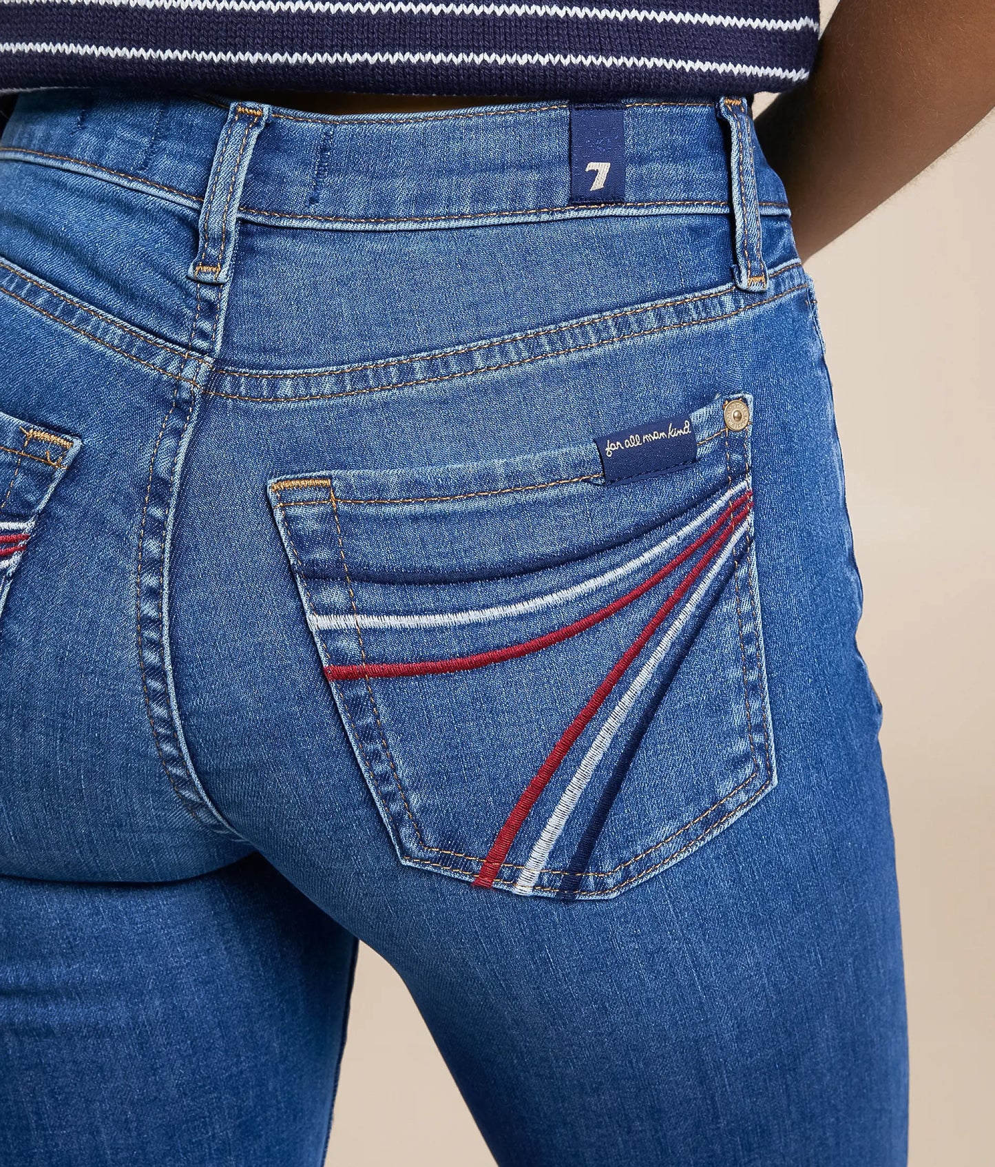 Red White Blue 7s Jeans