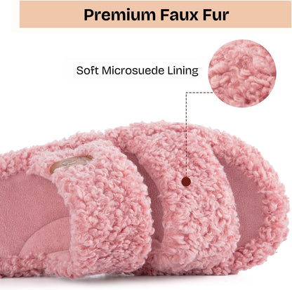 Womens Fuzzy Slippers