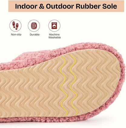 Womens Fuzzy Slippers