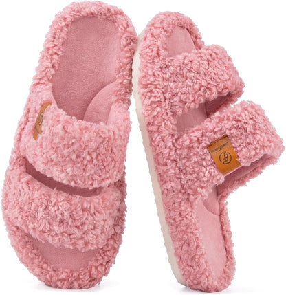 Womens Fuzzy Slippers