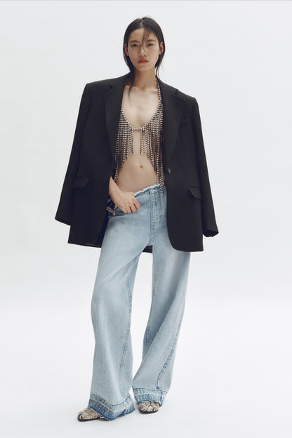 Crystal Star Straight Leg Jeans