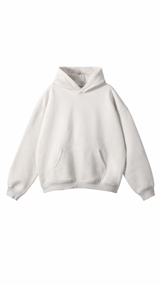White Pull-Over Hoodie