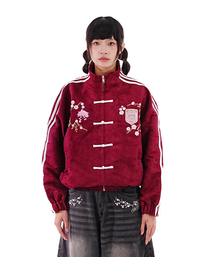 Suede Track Jacket