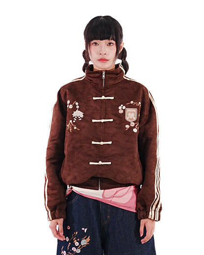 Suede Track Jacket