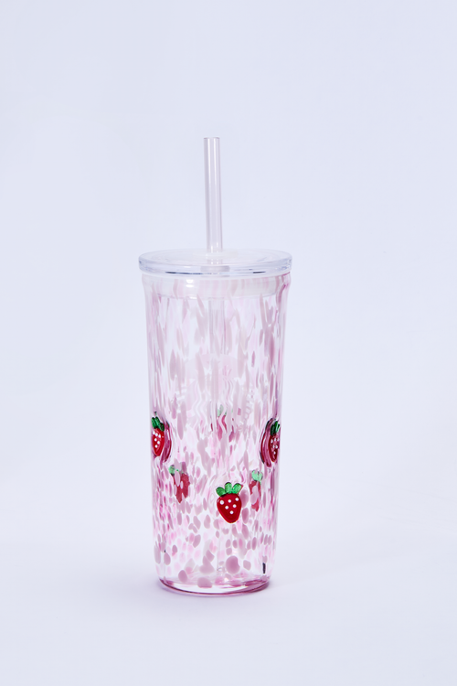 Strawberry Glass Cup