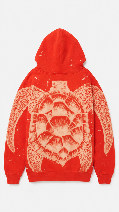 Turtle Print Hoodie